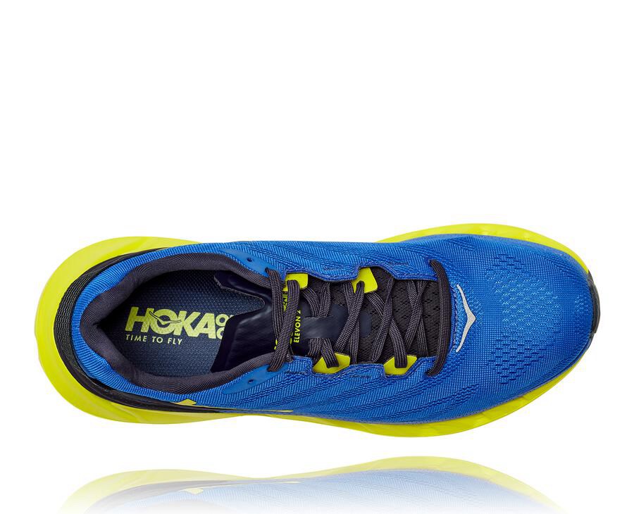 Hoka One One Tenisky Panske Modre/Zelene - Elevon 2 - 19476-MNJK